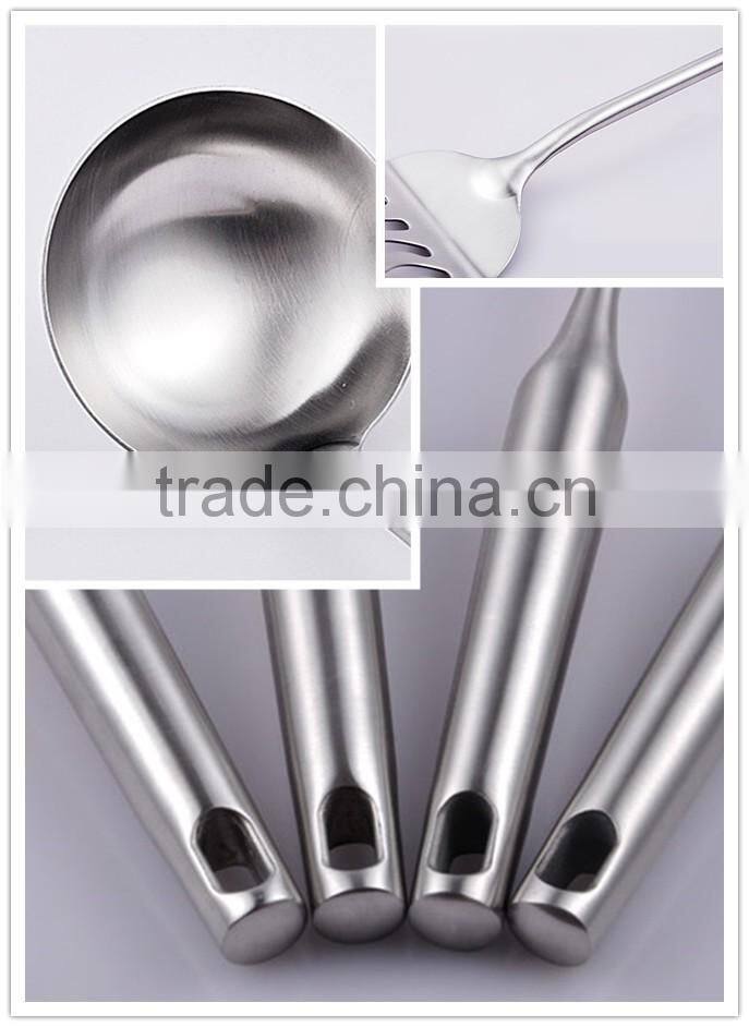 Heat Resistant Stainless Steel Kithcen Utensil Gadget Set with Firm Handle