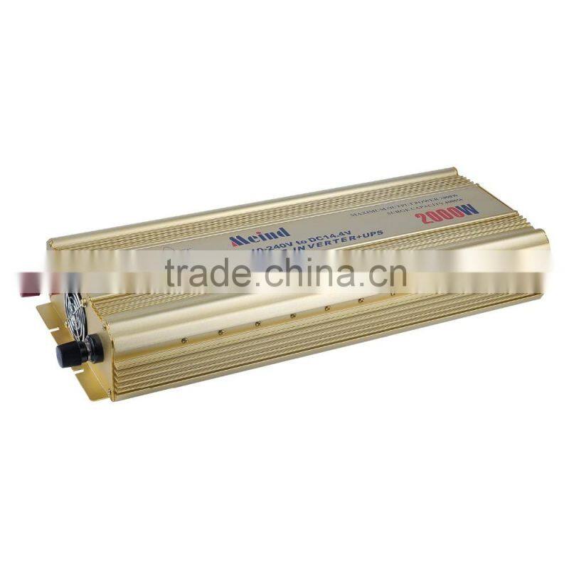 pure sine wave inverter 2000W UPS ,dc12V/24V to ac220V with charger