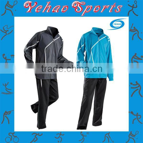 navy blue black tracksuit with custom design as you required