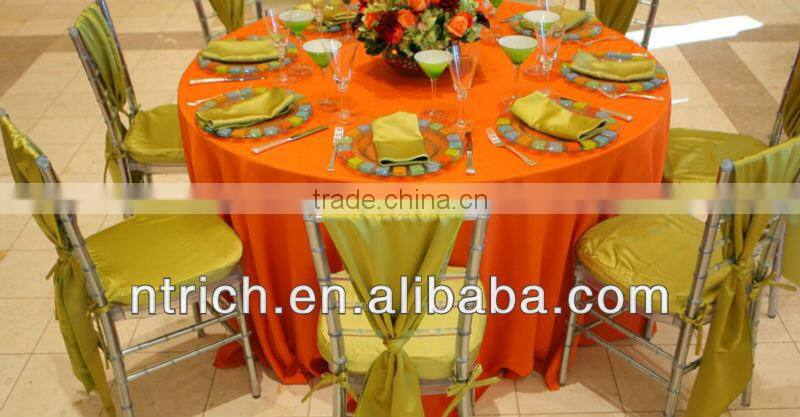 Plain sash for chair cover, satin chair sash for wedding decoration
