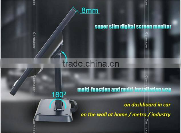 2016 newest muliti-function and installation high pixels 7inch/9inch/10.1inch car monitor with hdmi usb sd