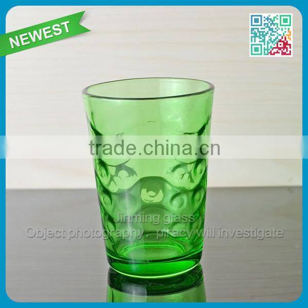 Home ues drinking water glass glassware colorful water glass wholesale