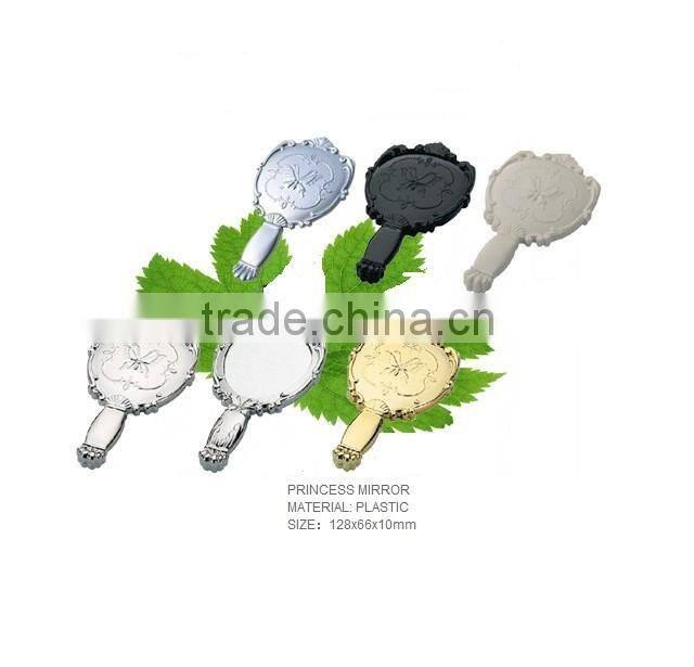 Classic plastic makeup hand mirror