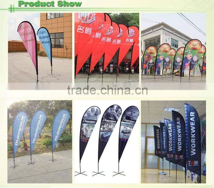 5m beach flag,rectangle flying flag, CMYK full color digital print