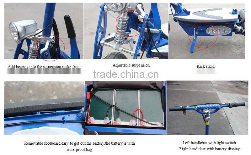 foldable new design 2 wheel 800watt electric scooter with ce for teenager