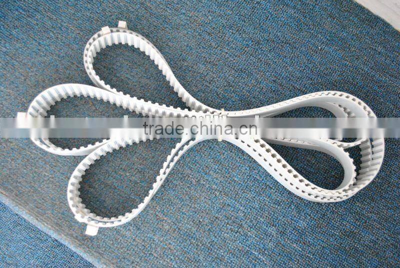 Timing belt with cleats on back