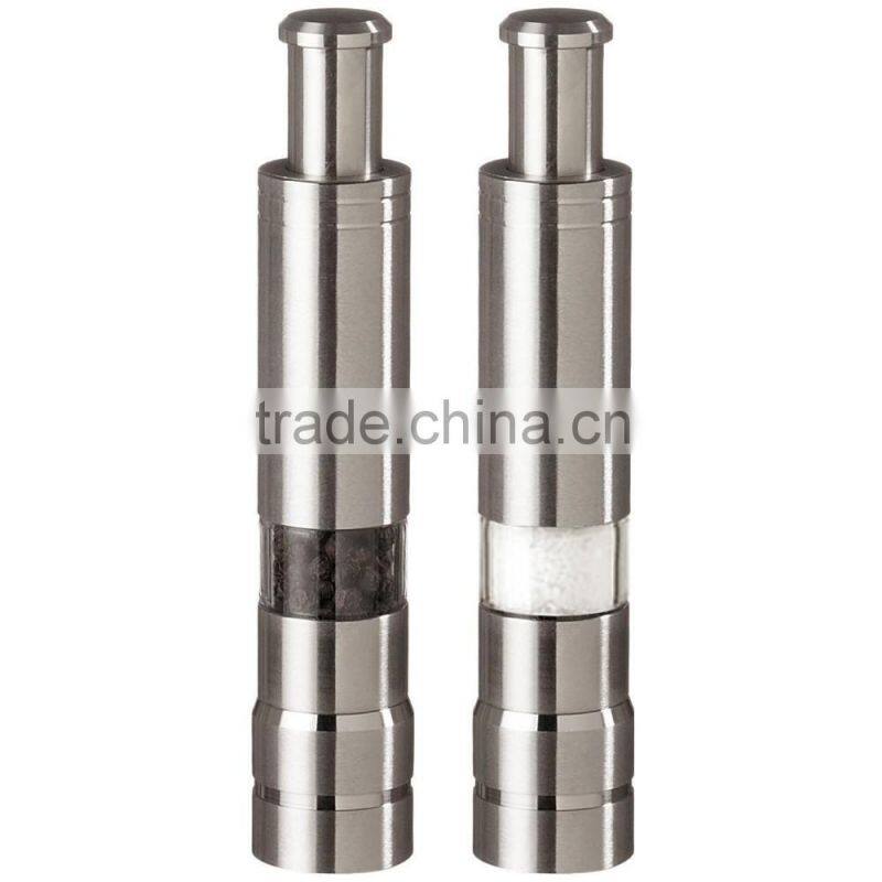 Mini stainless steel black pepper grinder