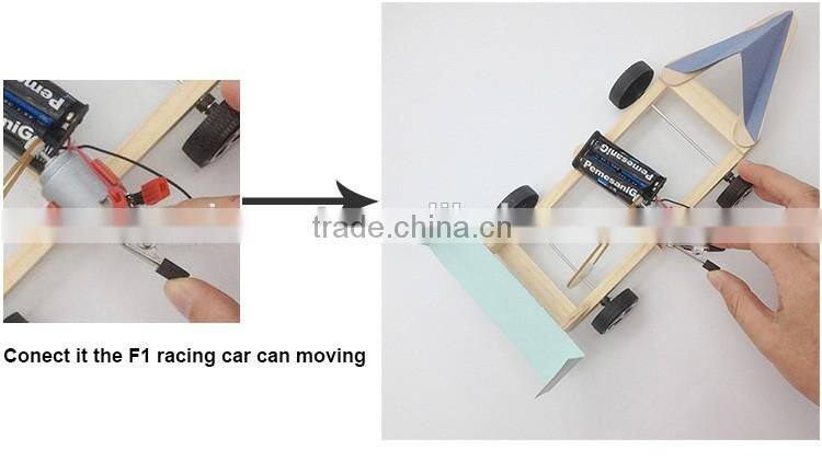 Educational toy electronic F1 racing car DIY painting kit