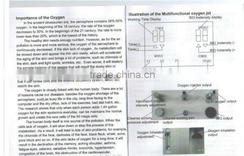 Pure Oxygen Jet Skin Rejuvenation Beauty Equipment
