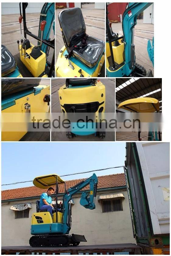 Mini Hydraulic crawler excavator with bucket for sale