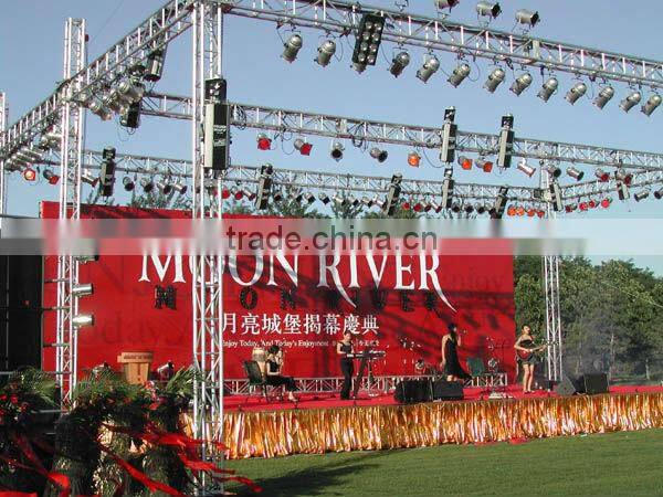 heavy steel structural truss buildings arch lighting truss shows connector for aluminum truss