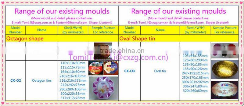 205x205x100mm house shape handle tin box