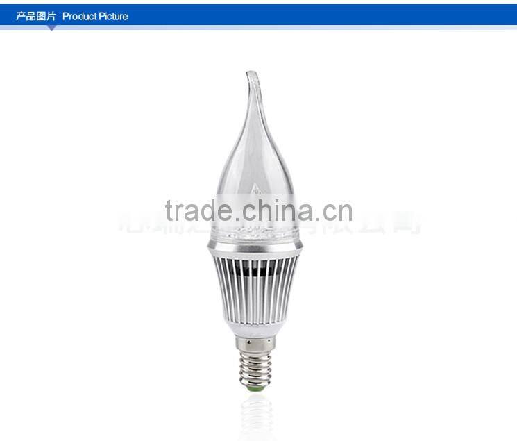 Big power 1W E14 4W led candle bulb