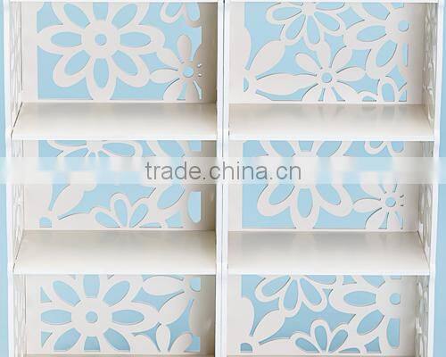 Combination style clearly flower patten bookcase furniture bedroom sets with prices