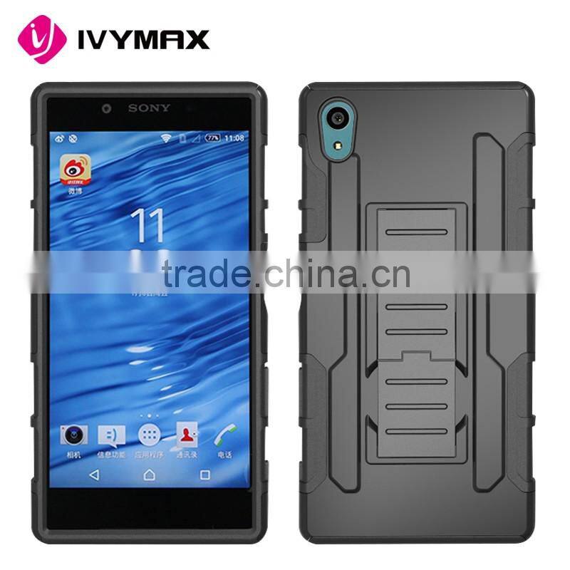Low price China mobile phone 3 in 1 super holster combo case for sony xperia z5 android smartphone cases