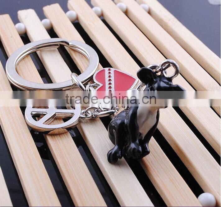 cute mini Australian koalas hard pvc zine alloy lover key ring