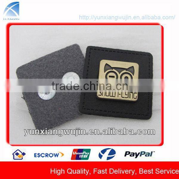 CD8227 New Custom Design Metal Leather Labels for Jeans