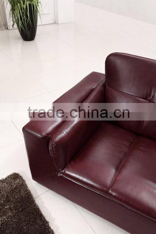 Good quality Checkered modern Leathe Sofa set DH3007