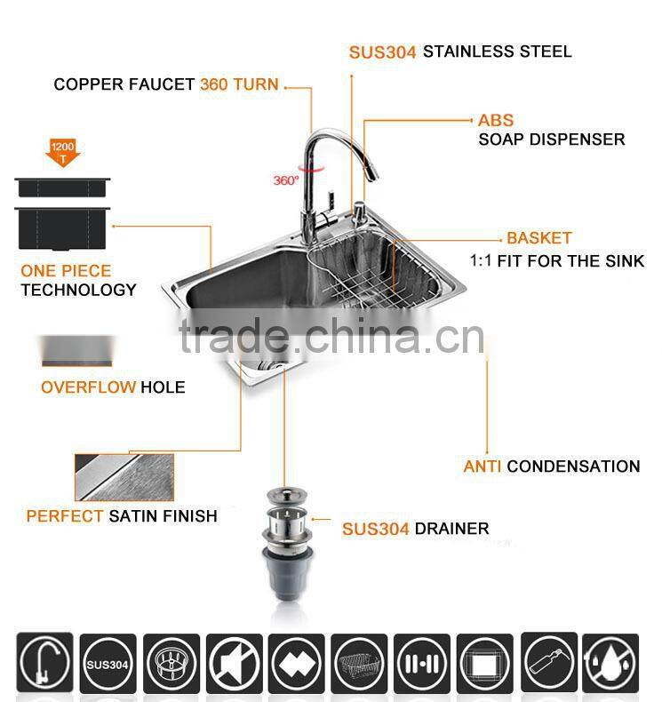 classic style silver plastic kitchen sink 4540