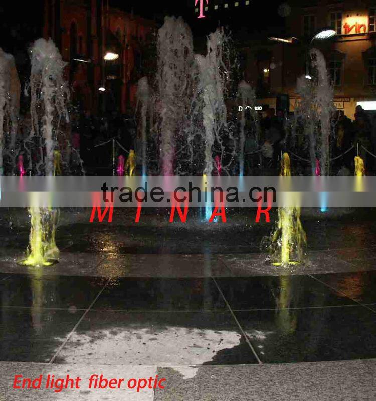 2015 color changing outdoor fiber optic led deck lighting for garden