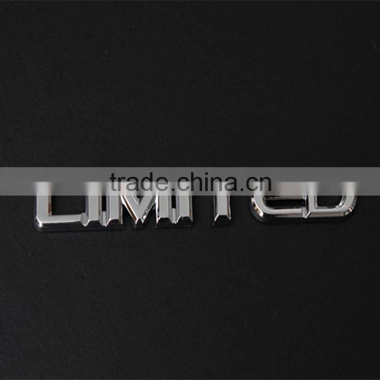 Small chrome logo letters custom car chrome chrome sticker letters