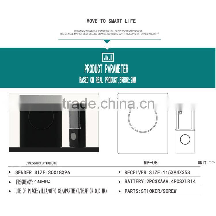 Seldorauk ROHS CE certification passed Music Smart Home mp3 doorbell sounds