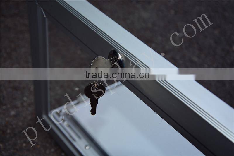 Outdoor Waterproof Lockable Poster Frame with Poly Carbonate clear window