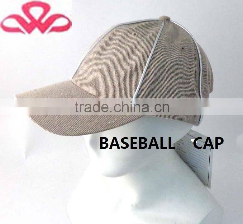 WLO-22 100%Cotton khaki twill fabric sport baseball 5 panel cap
