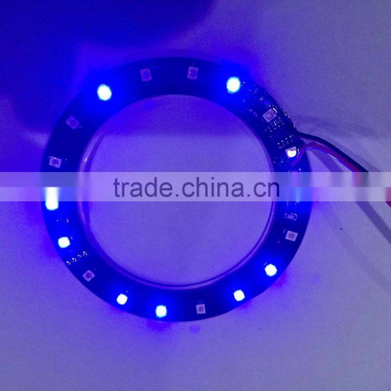 3528 18SMD Blue light Flash Motorcycle LED Ring light Angel Eyes ring 80mm