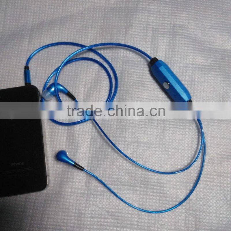 EL led flowing earphone / EL LED Visible Light Flowing IN-Ear Stereo Earphone el wire flash earphone