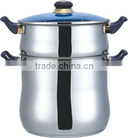 AH3612 sainless steel double boiler ( steamer set )