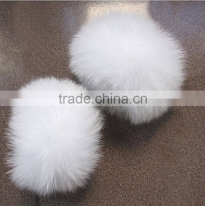 Fashion Accessory Genuine Silver Fox Fur Cuff / Real Fox Fur For Decorate