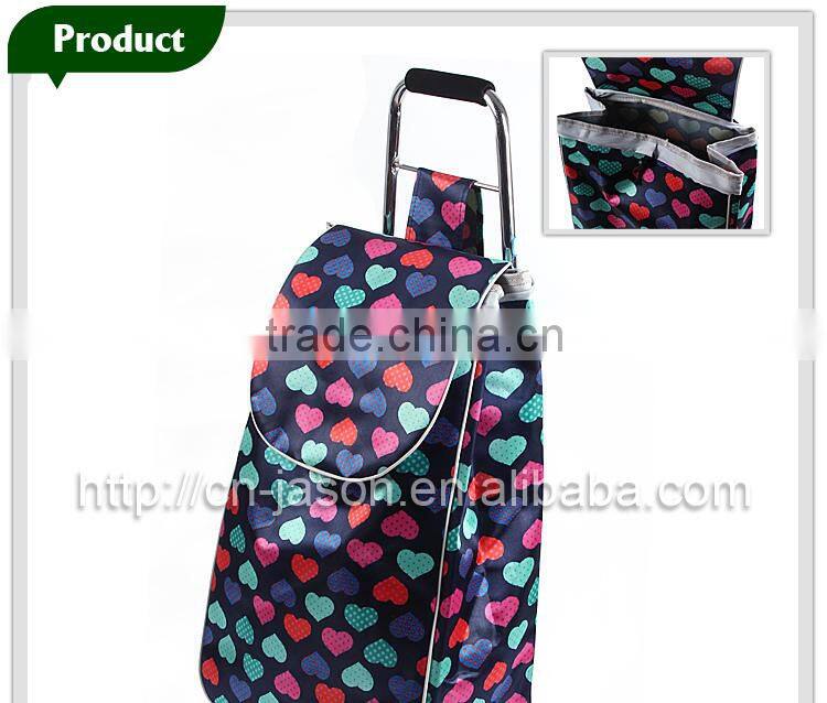 Pooyo satin folding shopping trolley cart Z2S-02
