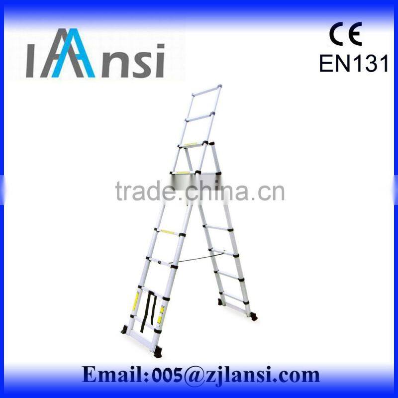 aluminium folding telescopic ladder EN131