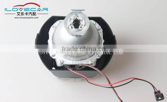 Newest Single power luminous LED angle eye, Car HID Projector lens kit,
