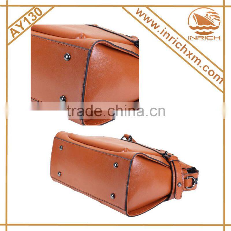 Wholesale custom newest fashion genuine leather womens handbag,europe women clutch ladies classical