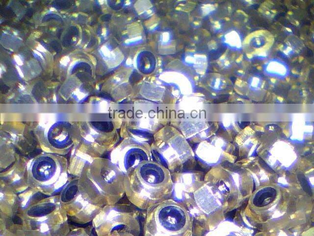 DIN985 Nylon self locking brass nut