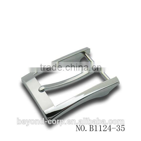 Zinc alloy material incused molten buckles for leather belt straps