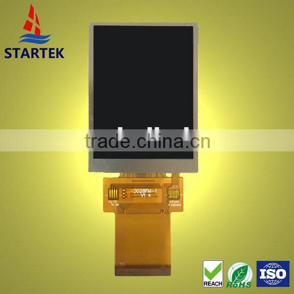 2.8 inch 240*320, ST7789V, full viewing angle, sunlight readable 8/9/16 MCU, 3/4 wire serial 16/18bit RGB interface IPS LCD