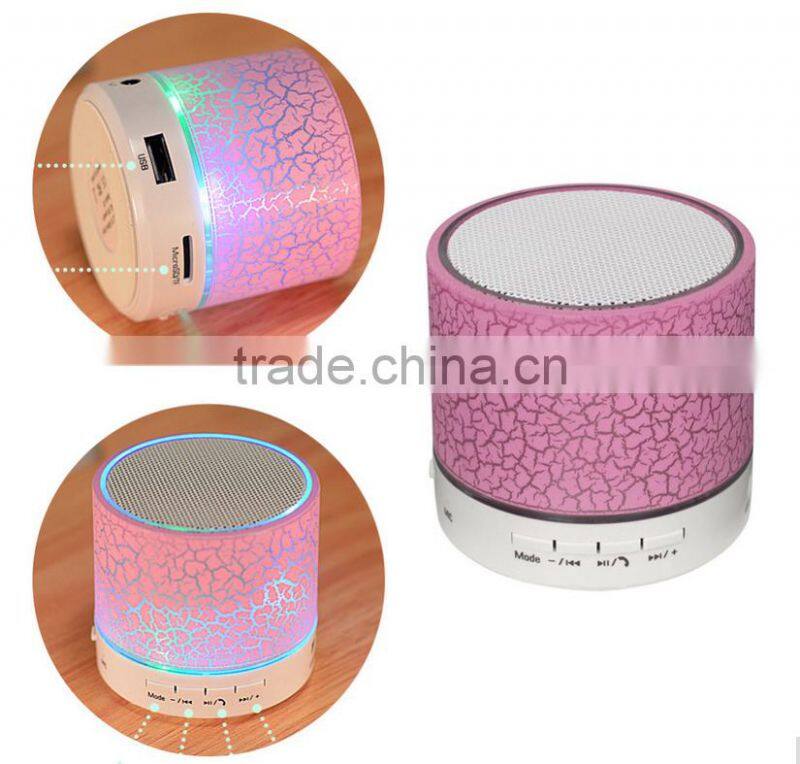 Hot-selling mini wireless led bluetooth speaker bluetooth speaker with Led light OEM