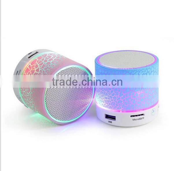 Hot-selling mini wireless led bluetooth speaker bluetooth speaker with Led light OEM
