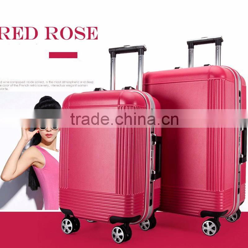 Matting PC Trolley Luggage Aluminum Frame Luggage