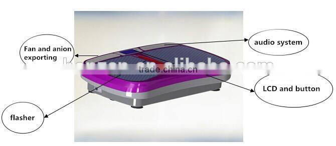 Wholesale 3D Dual Motor Body Shaper Vibration Plate Exercise Machine With MP3 Player