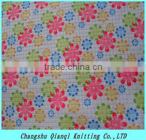 Double-side print terry cloth fabric cloth
