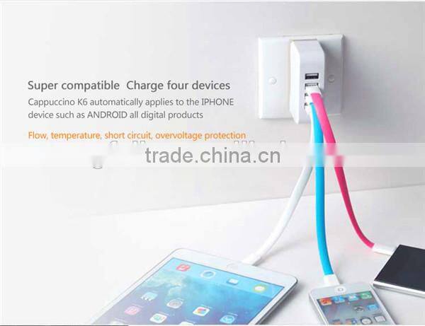 Supper quality with lowest price 4 port usb fast charger,emergency 4 port usb charger,usb power smart charger
