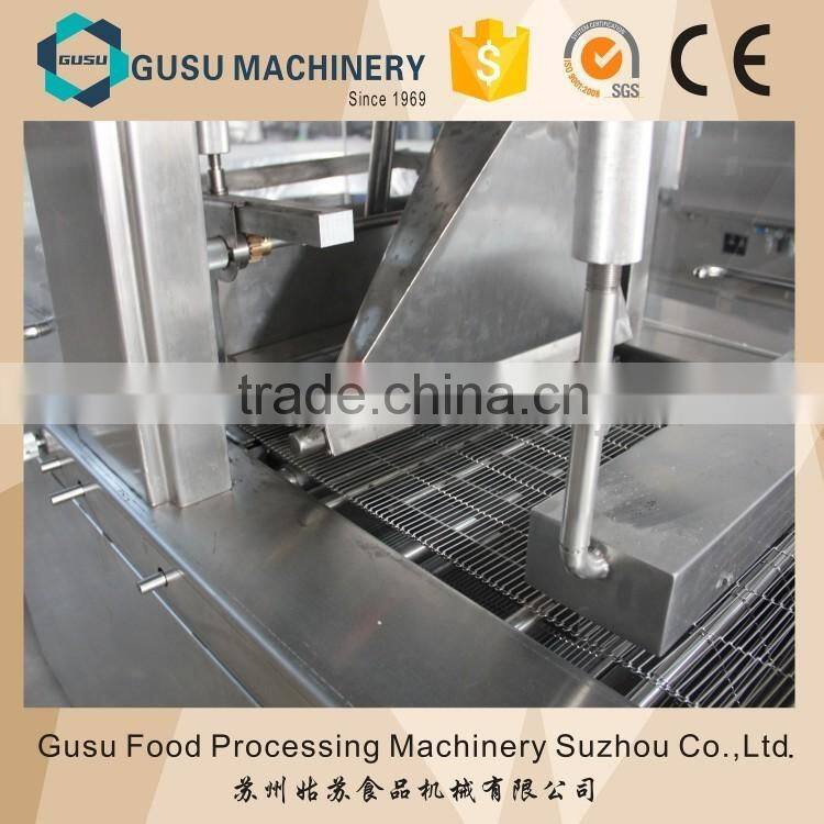 Hot selling small chocolate enrobing machine 600mm for mini factory