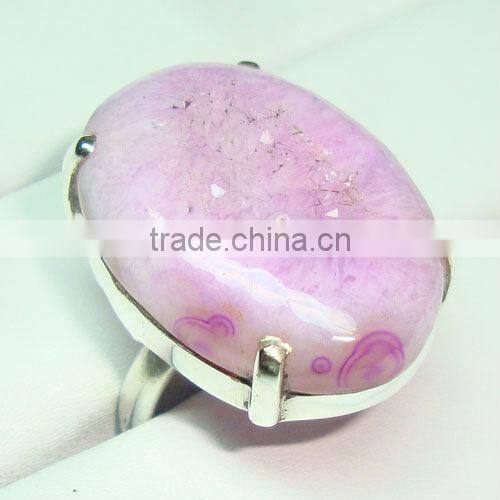 .925 Sterling Silver Blue Lapis Fashion Single Stone Finger Ring