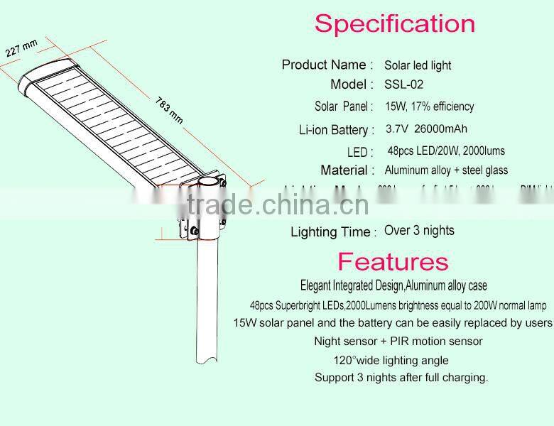 All In One Solar Led Street Light Solar Led Streetlighting Fixtures