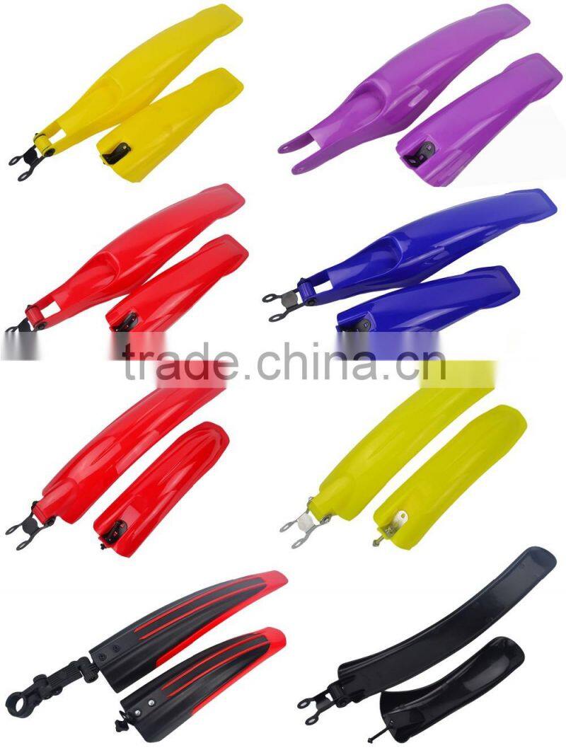 MTB bicycle mudguard A268 wholesale price red plastic fashionable durable bicycle mudguards