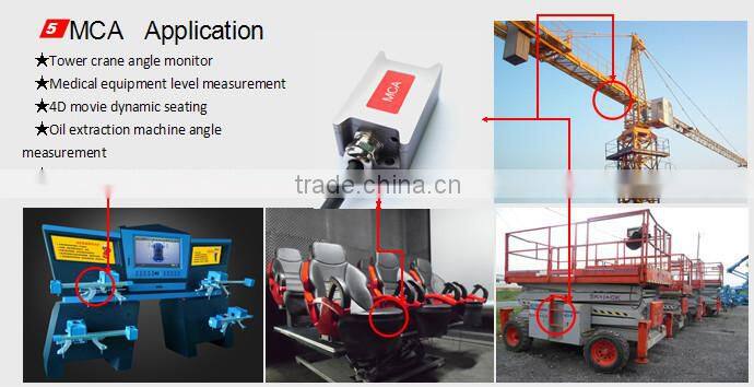MCA Smallest Super Cheap Single /Dual axis Inclinometer Tilt Sensor With 0-5V/4-20mA/RS232/RS485TTL Output Optional With IP67